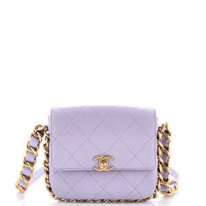Chanel Small Framing Chain Flap Bag Quilted Calfskin